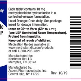 Methylphenidate 18mg (Methylphenidate)